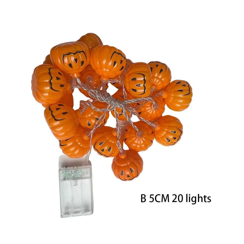 1PCS Halloween Party Home Indoor Outdoor 1PC Halloween 3M 20 LED Battery Powered String Lights With Pumpkin Shape