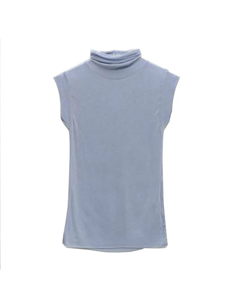 Summer New Modal Corset Tops To Wear Out Sleeveless Turtleneck Tops For Women Korean Casual White Tank Top Women Clothes