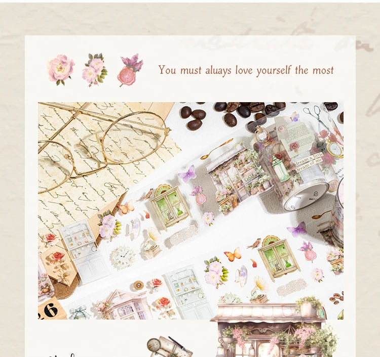 60mm*2m Cute Washi Tape Adhesive Masking Tapes Scrapbooking Decorative PET Tape Stationery Stickers Office School Supplies