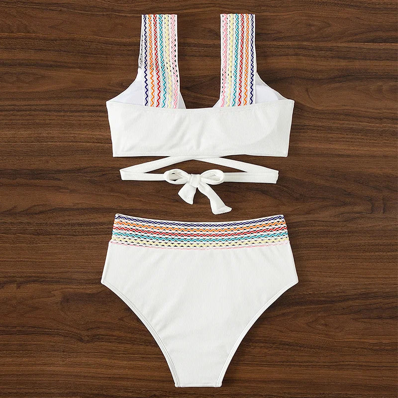Sexy White Bikinis 2025 Women's Swimwear Push Up Female Swimsuit Swimming Bathing Suits Brazilian Bikini Set Beachwear Bather