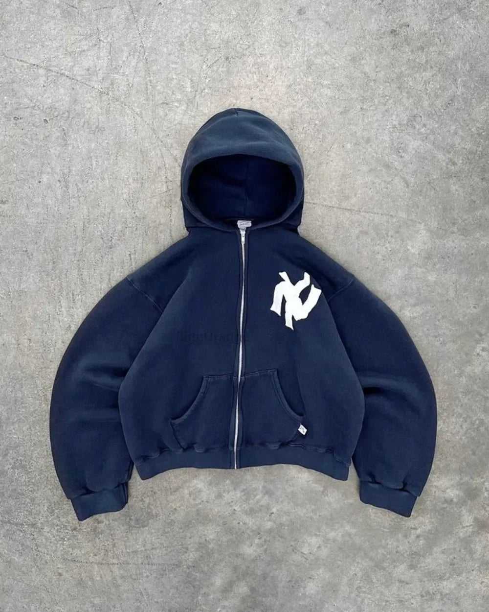 2024 New Y2K American Retro Trend Gothic Print Hooded Womens Street Hip Hop Casual Loose Sweatshirt Couple Fashion Hooded