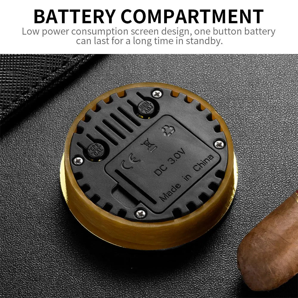 Cigar Hygrometer Thermometer Unique Design Portable Multi-Function Christmas Gift Cigar Accessories CLK-2023IH