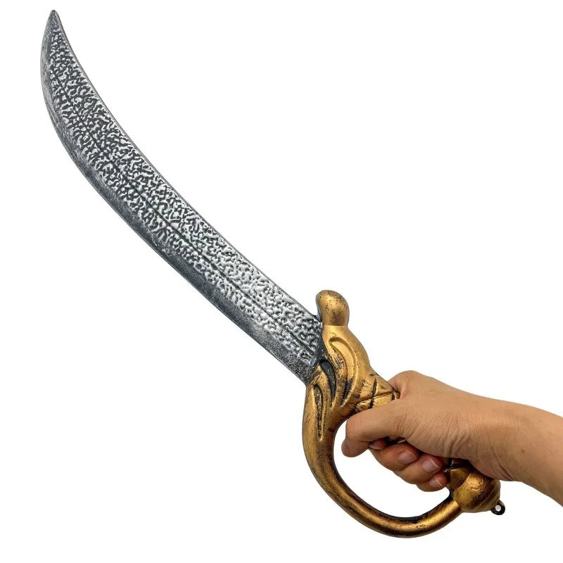 51cm/20.08in Pirate Knife Cosplay Katana Plastics Weapons Model Props Anime Peripherals Halloween Gift Party Supplies Decoration