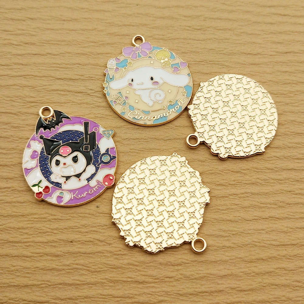 10pcs Cartoon Anime Charm for Jewelry Making Enamel Necklace Bracelet Earring Pendant Diy Accessories Zinc Alloy Gold Plated