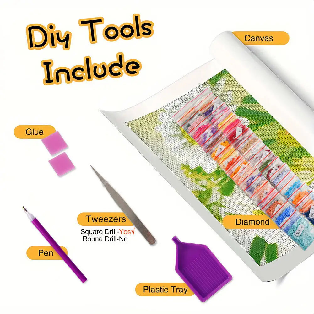 EverShine Diamond Embroidery Mouse Cartoon Diamond Painting Kit Rat Animal DIY Rhinestone Pictures Mosaic Winter Christmas Gift