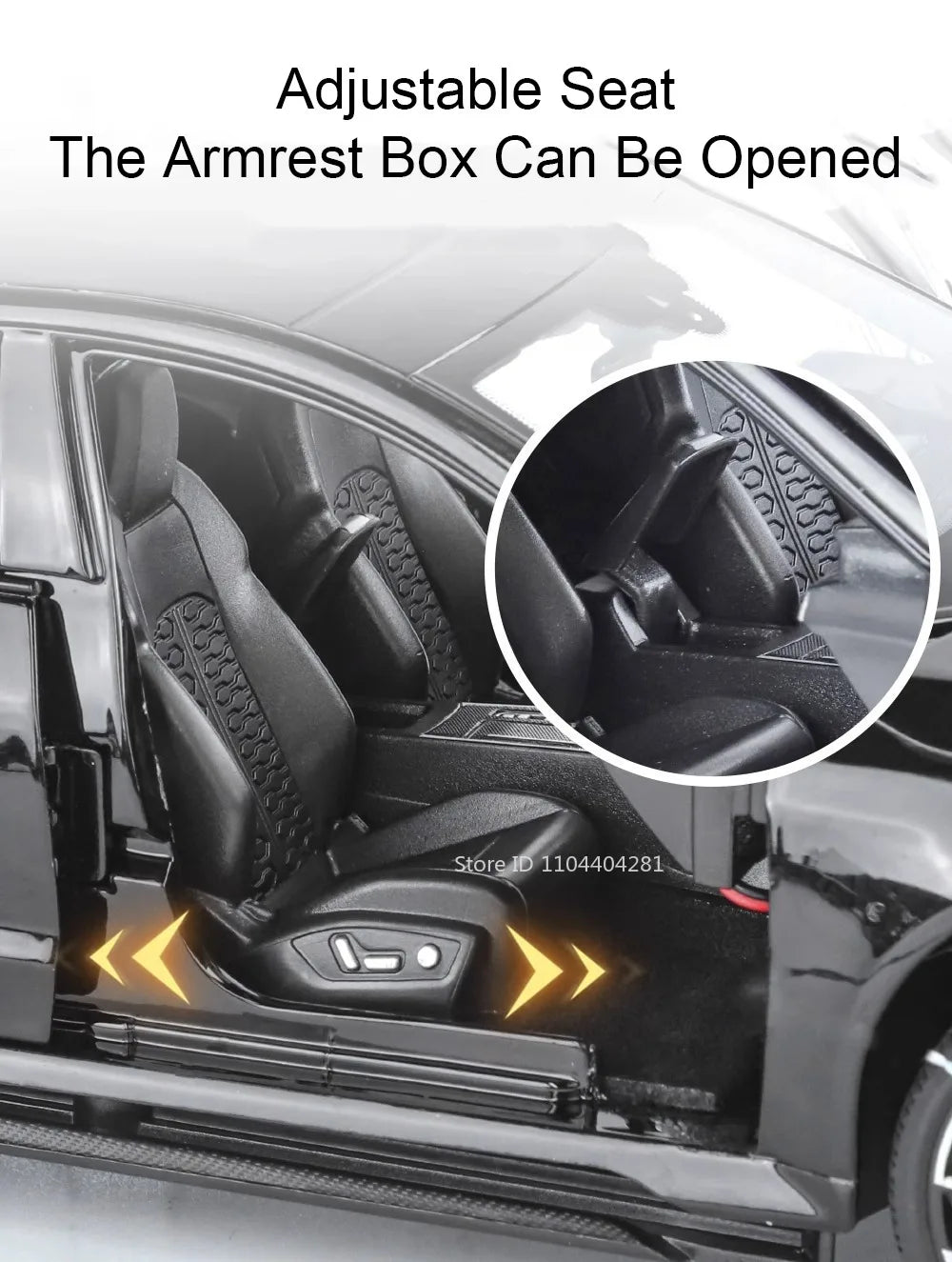 1:18 RS7 Range Rover Alloy Car Model Diecast Toy Sound Light 6 Doors Opened Shock Absorption Miniature Vehice Kid Christmas Gift