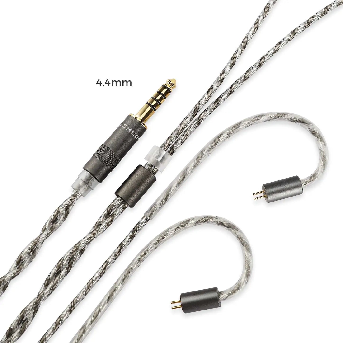 LETSHUOER M5 audio 3.5mm cable or 4.4mm balanced headphone cables with 2 pin connector 392 strands silver-plated copper cable