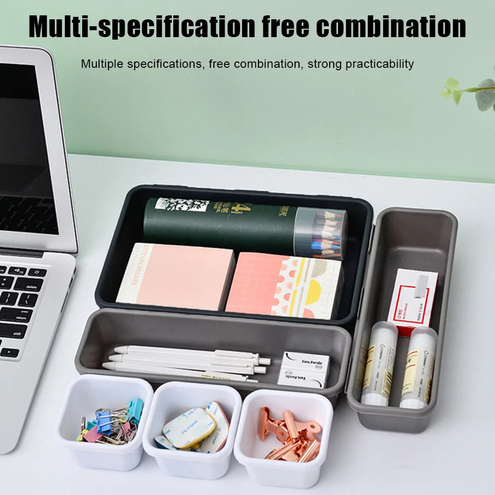 Storage Drawer Storage Box 8pc/set Make Up Organizer Box Kitchen Bathroom Storage Trays Closet  Cover Sundries Jewellery Holder