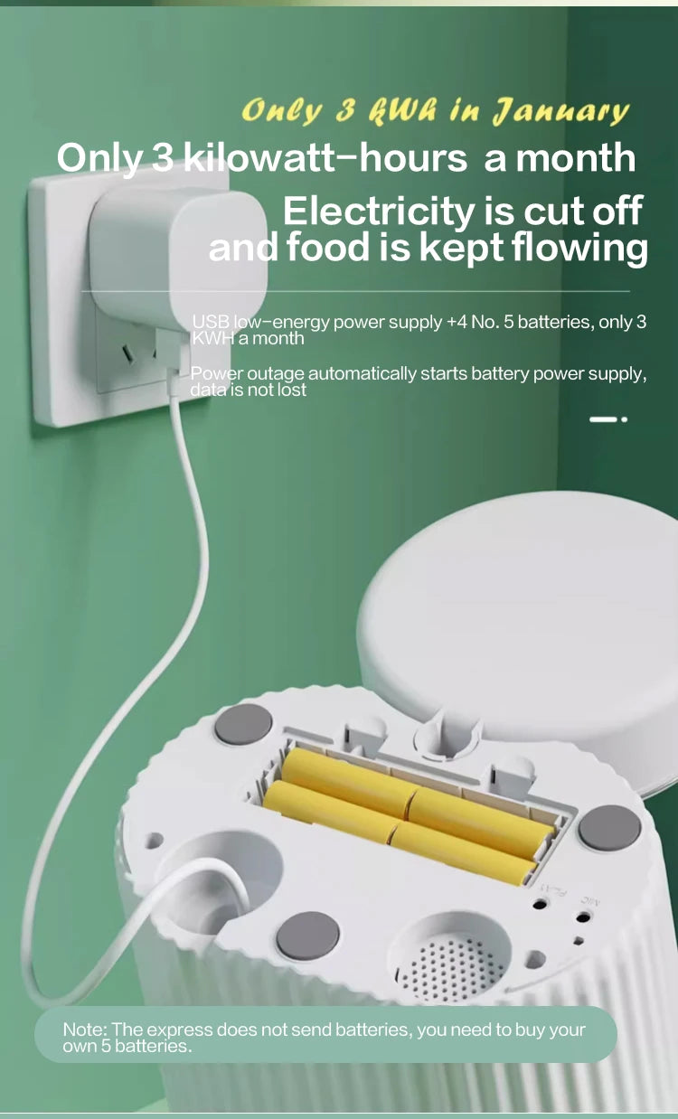 PAPIFEED cat automatic feeder dog fixed feeding machine cat food dog food wifi remote smart cat pet food dispenser