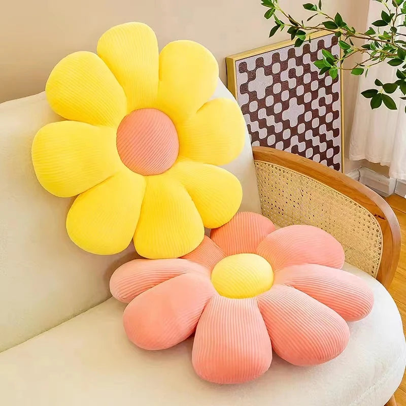 Sunflower Pillow, Daisy Seat Cushion, Flower Mat, Office Mat, Plush Toy Mat, Christmas Gift, Halloween, Thanksgiving Gift