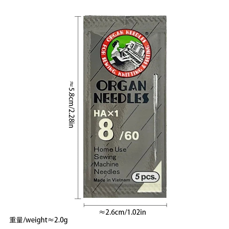 HA*1 Sewing Needles Japan ORGAN House Sewing Machine Needles for SINGER BROTHER size 8,9,10,11,12,14, 16 ,18