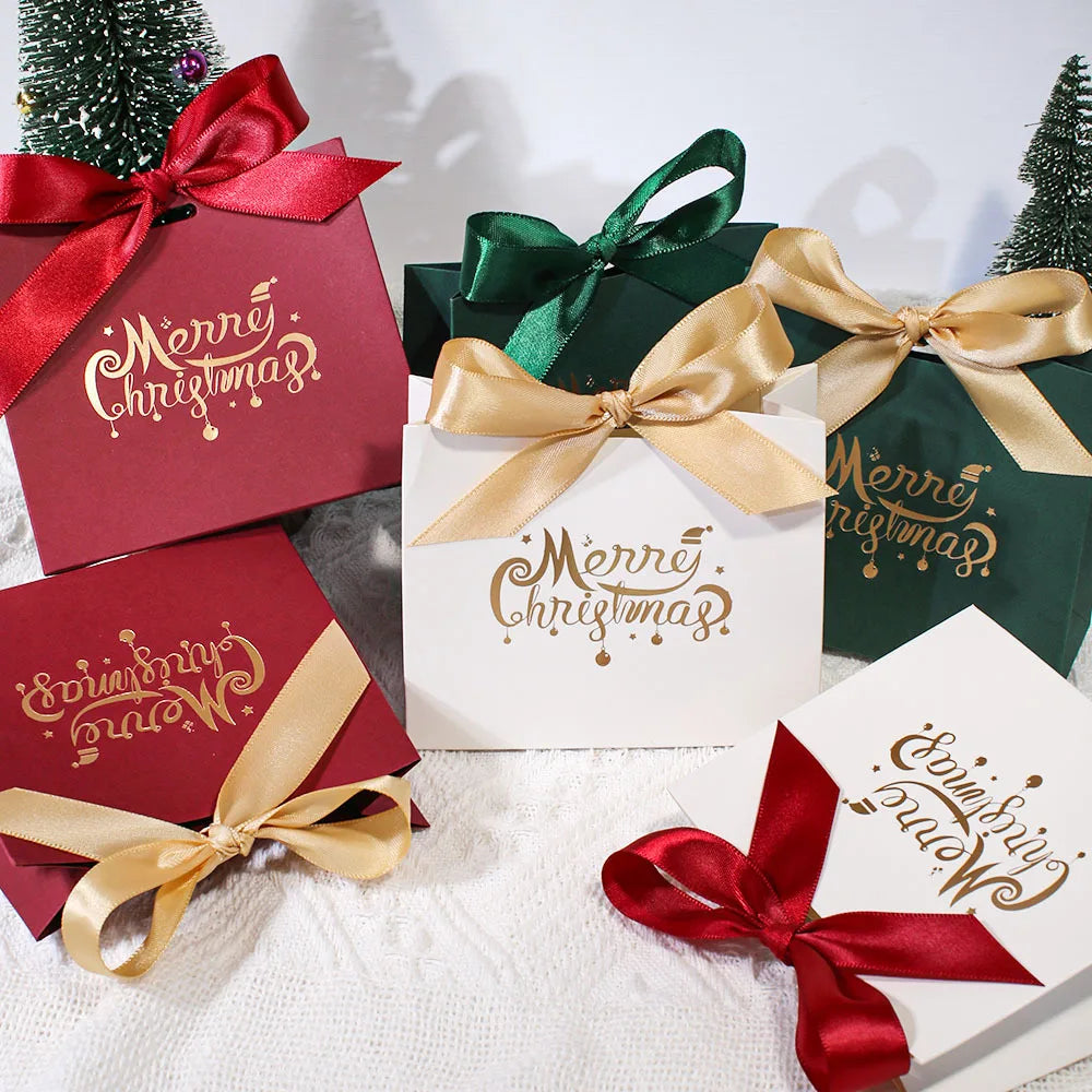 8 Pcs Sets Of Christmas High-End Merry Christmas Gift Boxes, Multi-Color Christmas Decoration Gift Packaging Boxes