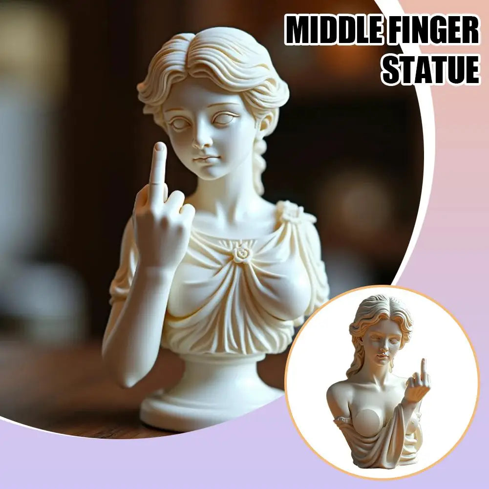 Vienna Goddess Statue 3D Resin Craft Ornaments Statue Apollo Bust Greek Head Bust Cultural Symbol Office Home Decoration
