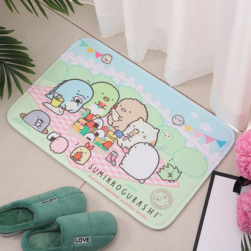 Sumikko Gurashi Doormat Entrance Door Mat Room Mats Home Kitchen Carpet Balcony Rugs Bathroom Rug Foot Bath House Floor Bedrooom