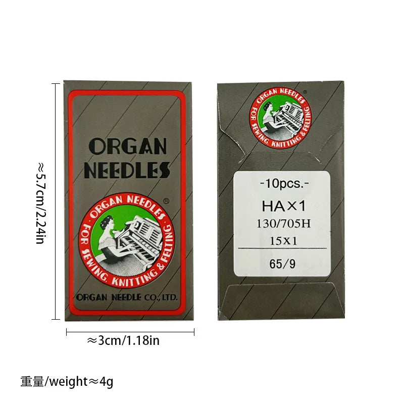 HA*1 Sewing Needles Japan ORGAN House Sewing Machine Needles for SINGER BROTHER size 8,9,10,11,12,14, 16 ,18