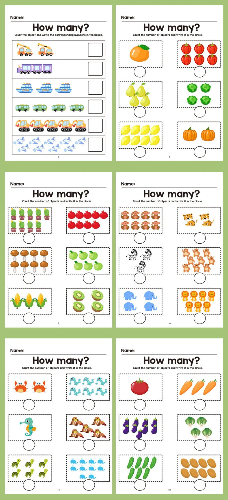 64-Page Interactive Preschool Math Workbook: Number Tracing, Addition and Subtraction Exercises - Early Education Activities for Children Aged 3 and Above, Preparatory Course, for Home or Classroom Use - Number Recognition an