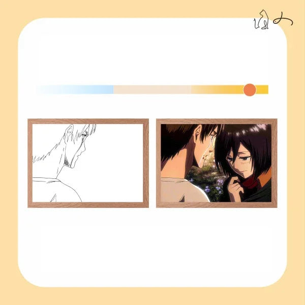 Hot INS Anime Attack on Titan LED Night Light Colorful USB Plug in Three Color Lighting Surprise Desk Lamp Christmas Gift Toy