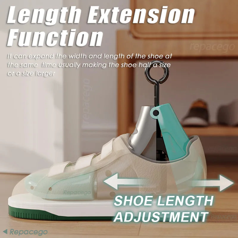 Repacego 1/2Pcs Shoe Stretcher Shoe Trees Universal Unisex Women Men Adjustable Length Width high top Expander Extender Keeper