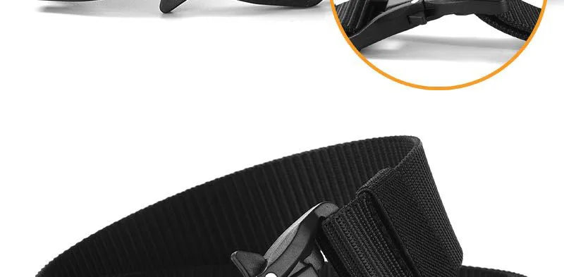 Plus Large LONG Size 125 140 160 180cm Men's Belt Canvas Multi-functional Tactical Quick Release Magnetic Alloy Buckle Belts