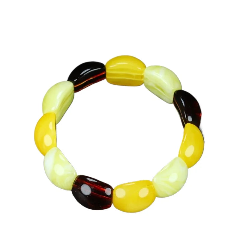Amber bead bracelet men's and women's fashion accessories