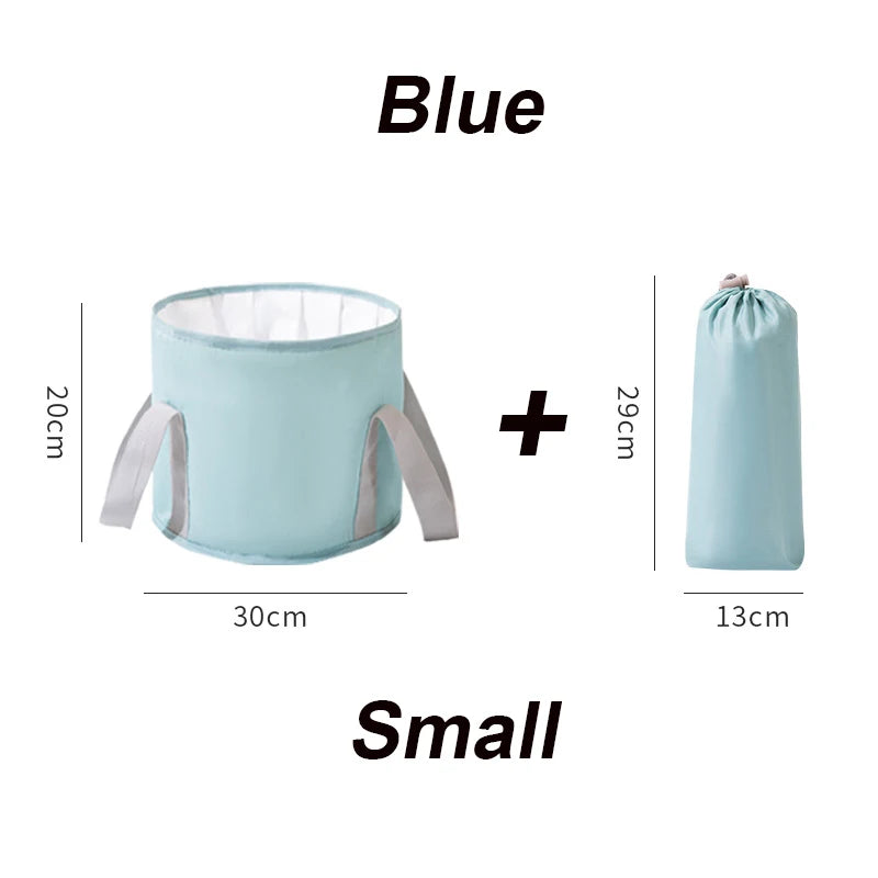 Travel Camping Foldable Basin Washbasin Bucket Bathroom Folding Basin Foot Bath Sink Foot Soak Bag Folding Foot Bath Bucket