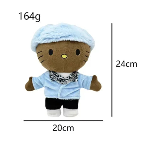 Juice Wrld Plush Doll Stuffed Toys Cute Boys Girls Christmas Gifts Kitten Plush Toy Wearing Vest Funny Cat Xmas Gift Bunny  Bad