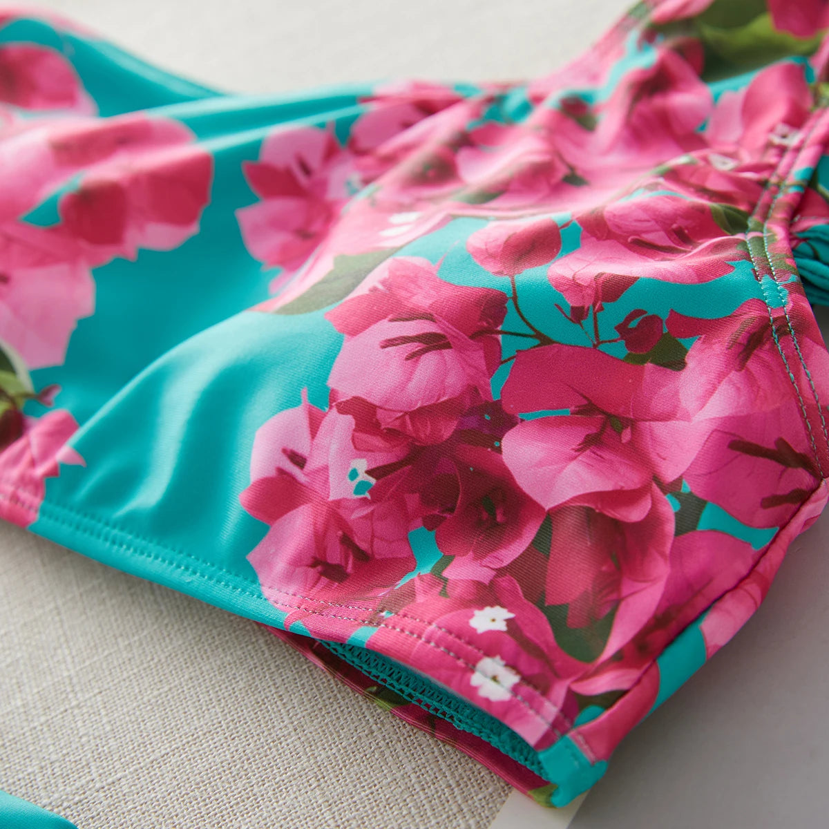 V Neck Swimwear One shoulder Bikinis with Belt Separate Swimsuit Front Wrap Swimming Suits Bathing Suit Summer Beachwear