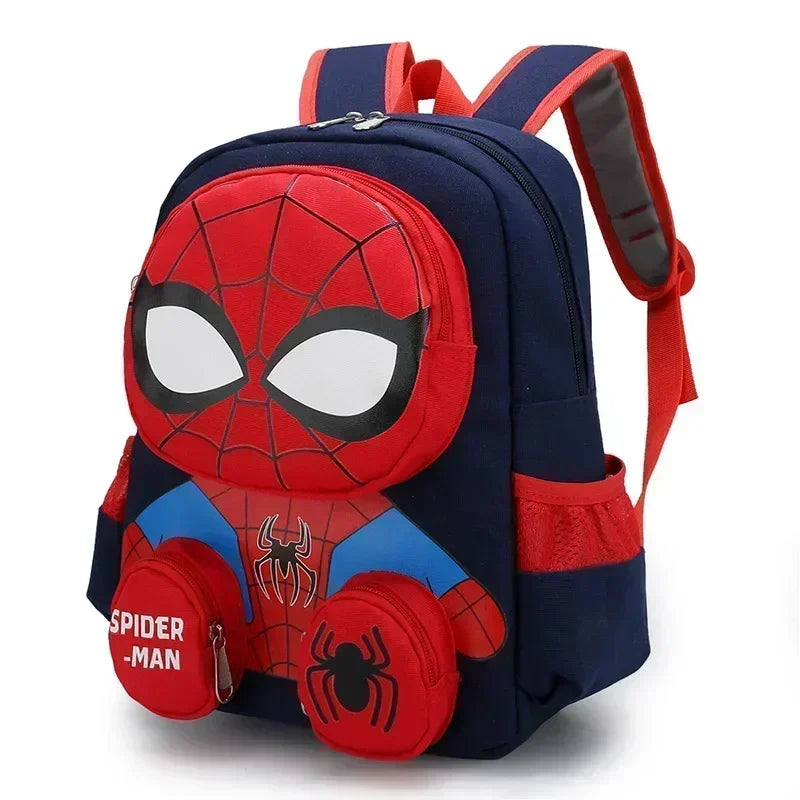 IN STOCK Cartoon Spiderman Backpack 3D Dimensional School Bag Kindergarten Shoulder Bag Student Back to School Christmas Gift