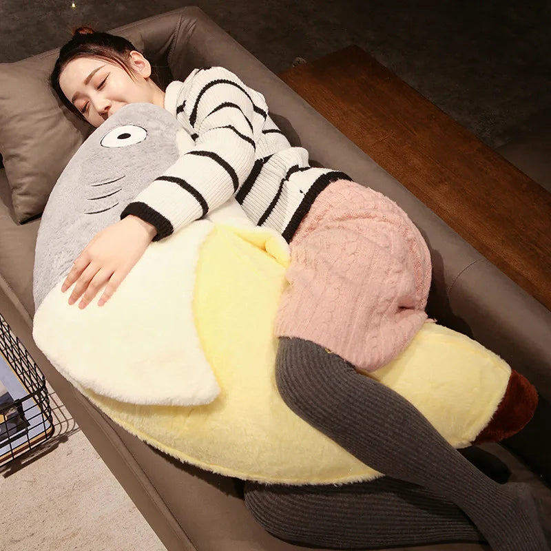 New Kawaii Transform Shark Banana Plush Toy Stuffed CuteShark Doll Animal Pillow Soft Cartoon Cushion Kid Christmas Gift