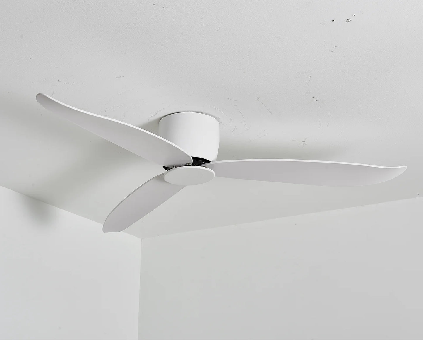 Ceiling Fan No Light 36 42 52 Inch DC Motor Remote Control Cooling Fans Lamp Low Floor Ceiling Fan White Black Color FAN