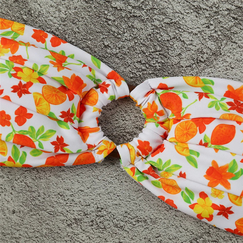 Micro Bikini Push Up Women Swimsuits 2024 Sexy Female Swimwear Brazilian Bikini Set Thong Biquini Swim Suits Print Beachwear