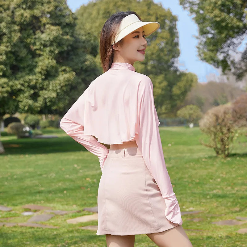 New sun protection shawl for women thin sun protection against UV cycling outdoor long-sleeved sun protection clothes
