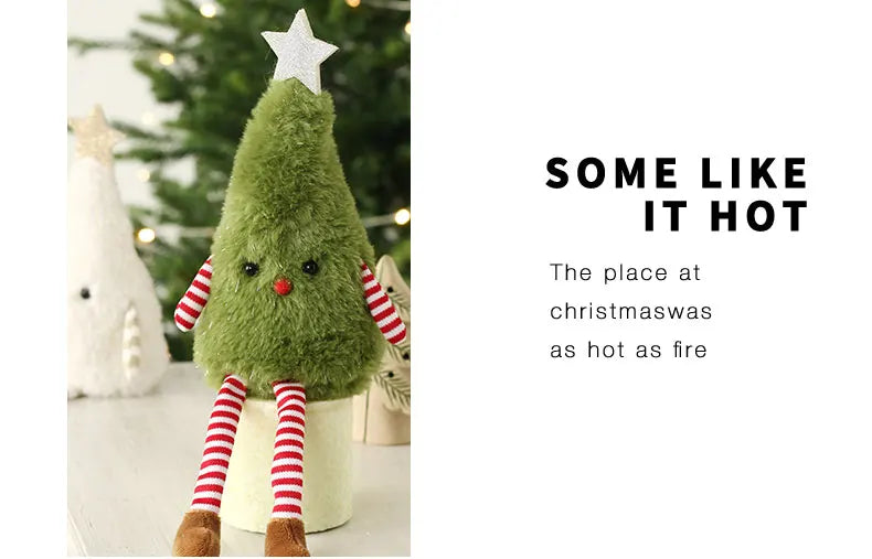 Christmas Decoration mini Christmas Tree Doll Christmas Gift Hotel Mall Window Decoration Christmas Plush Ornaments for XMAS