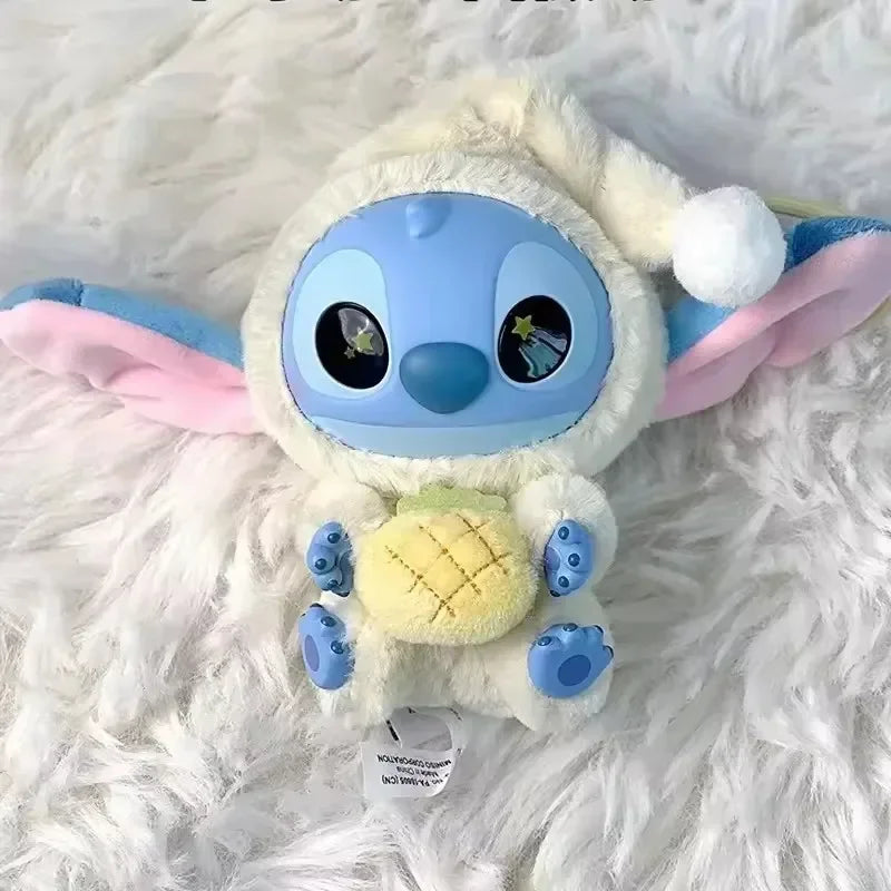 IN STOCK Stitch Eat Some Thing Before Sleep Series Blind Box Soft Stuffed Plush Kawaii Toy Pendant Doll Christmas Gift for Girls