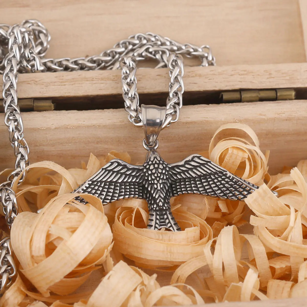 Stainless Steel Simplicity Animal Swallow Pendant Necklace Black Gun Plated Bird Necklace Jewelry Gift for Boyfriend