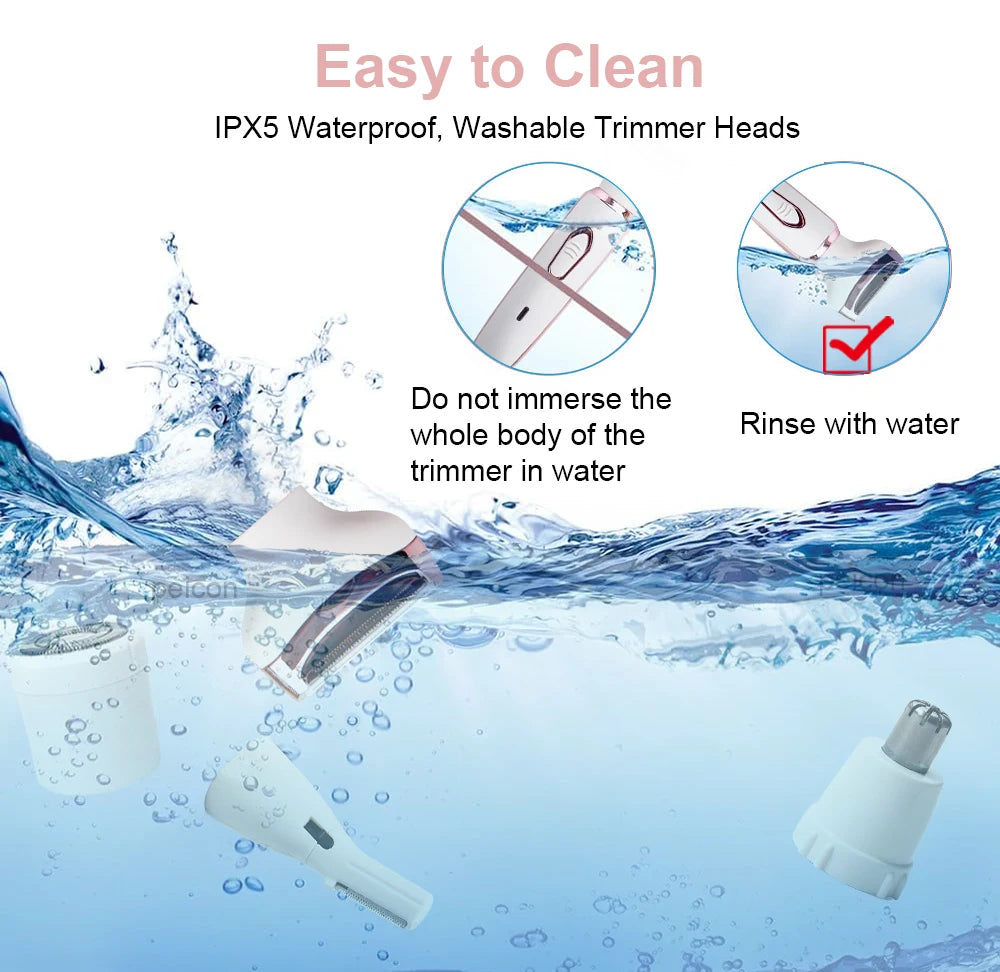 Electric Razor for Women Electric Shaver Women Epilator for Body Bikini Face Mustache Painless Women Body Epilator Hair Remover