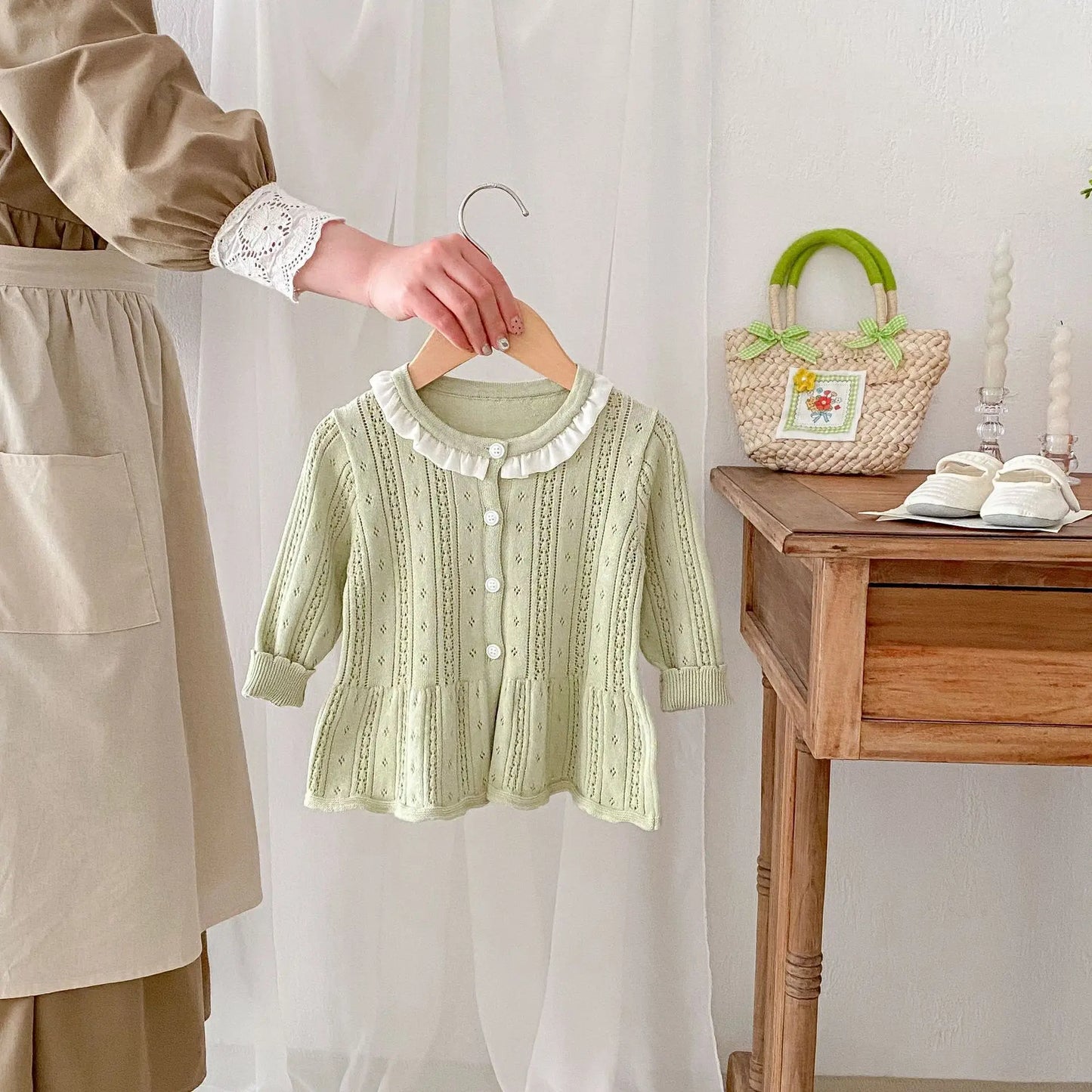 Summer Newborn Infant Baby girls knit Sun protection clothing Air-conditioned clothing coat Kids Fashion Baby Clothing