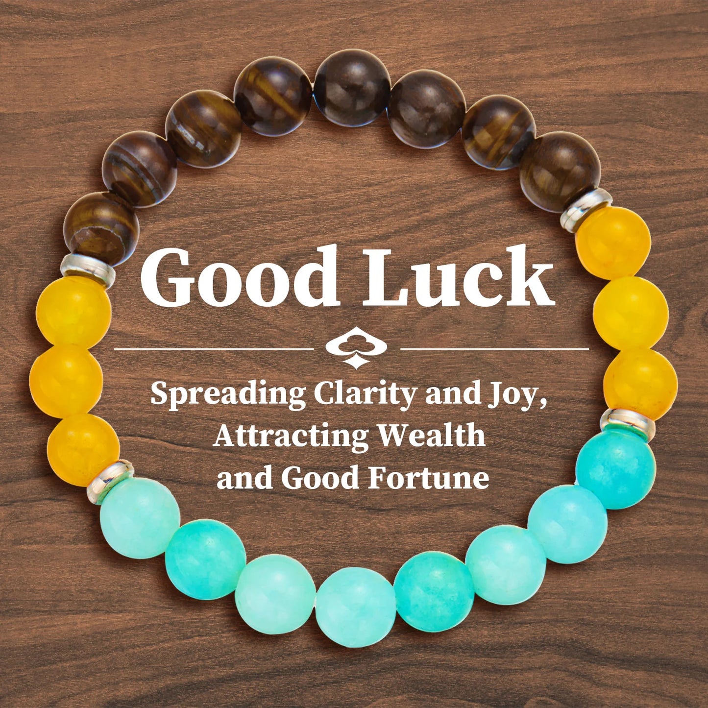 Attract Wealth Good Luck Fashion 8mm Natural Stone Beaded Bracelet for Women Bracelet Jewelry Colorful Party Gift