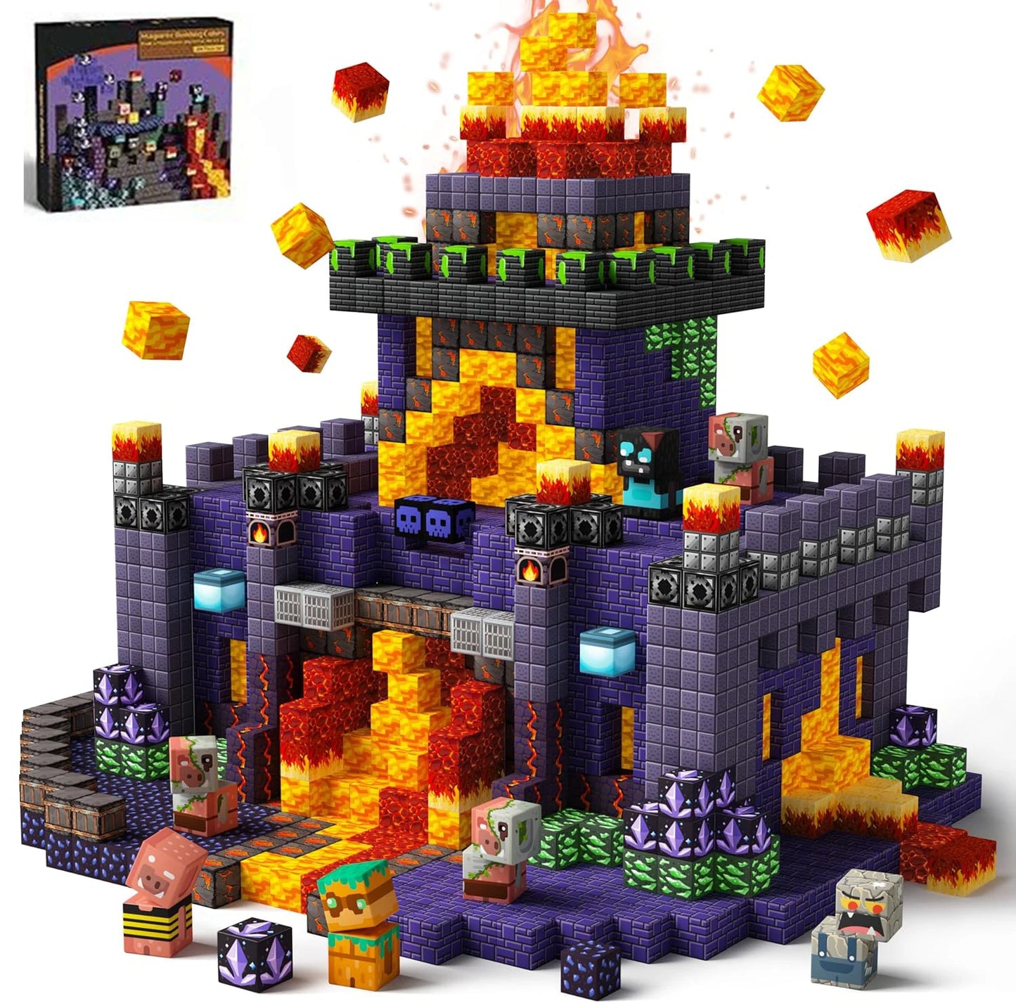 100 PCS Magnetic Building Blocks Toys For Kids Stacking Magnets Constrution Set STEM Montessori Sensory Toys Christmas Gift