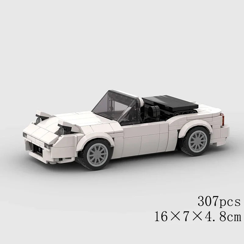MOC Car Speed R34 488 Pickup R32 Racing Vehicle Model Building Block Super Race brick Christmas Gift City Technical rally sport