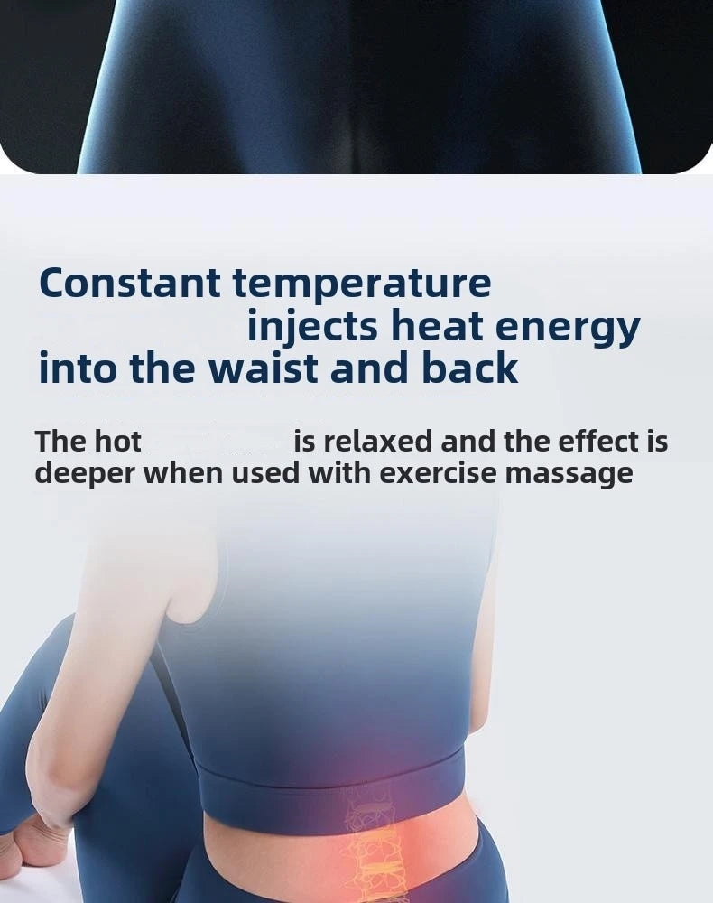 JAIYORL Electric Lumbar Traction Massager Adjustable Vibration Waist Spine Support Back Massage Machine Waist Masajeador