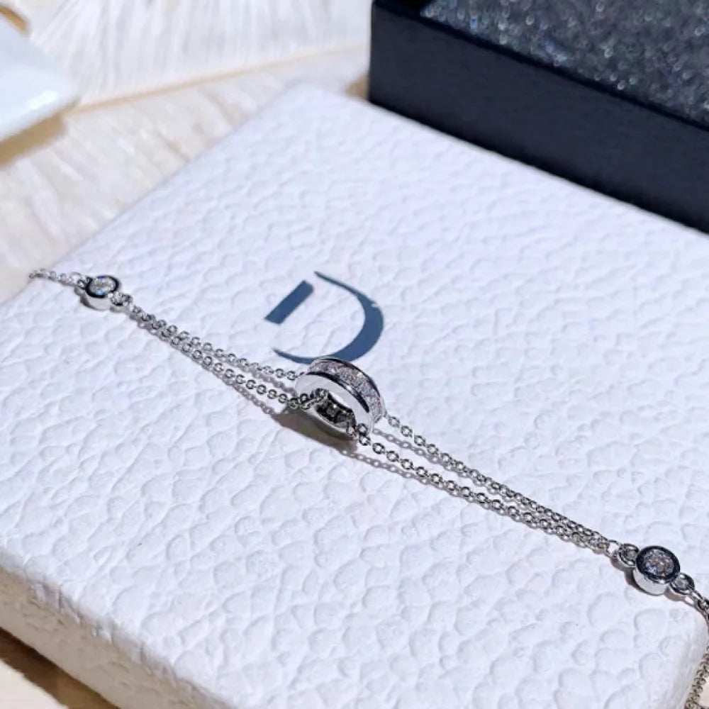 New Fashion Women's Bracelet, Shining Exquisite Chain Women's Jewelry, Suitable for Women's Daily Wear Bracelet, Christmas Gift