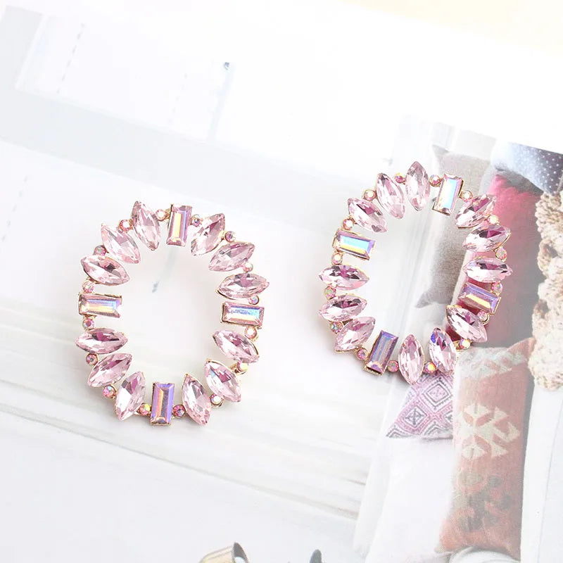 Elegant Tree Shape Acrylic Opal Stone Stud Earrings Statement Women Piercing Earrings 2019 New Trendy Jewelry Gift