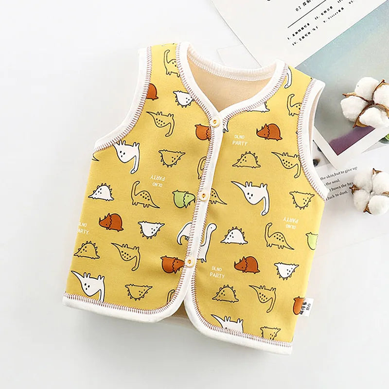 Unisex 6M-6Y Fall Vests Baby Girl Winter Clothes Kids Waistcoats Cardigan Children's Clothing Toddler Vest Boy Jacket Corduroy