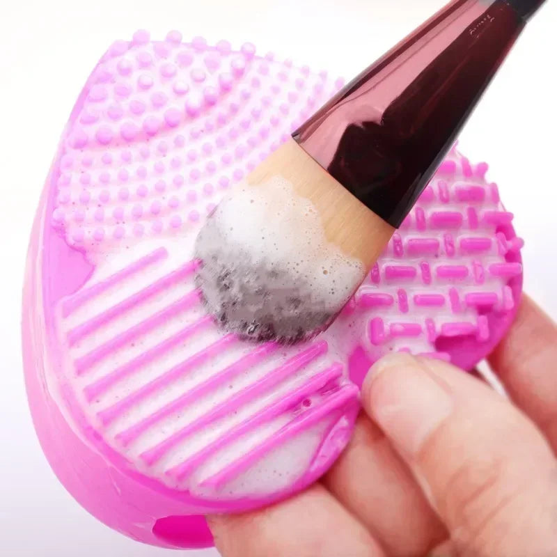 1pc Make Up Brush Cleaner Pad Washing Brush Pad Cleaning Mat Cosmetic Brush Cleaner Universal Make Up Tools Scrubber Board Pad