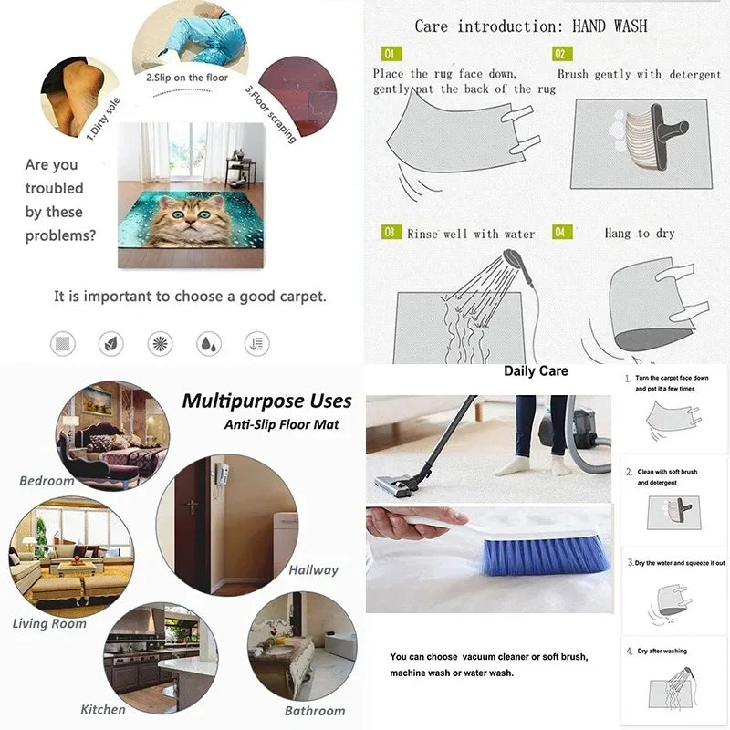 Sumikko Gurashi Doormat Entrance Door Mat Room Mats Home Kitchen Carpet Balcony Rugs Bathroom Rug Foot Bath House Floor Bedrooom