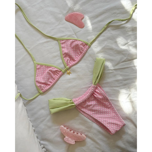 Bikinis 2025 Sexy Women Swimsuit Patchwork Swimwear Push Up Bikini Set Print Biquini Bathing Suit Swimming Suit Beachwear Female