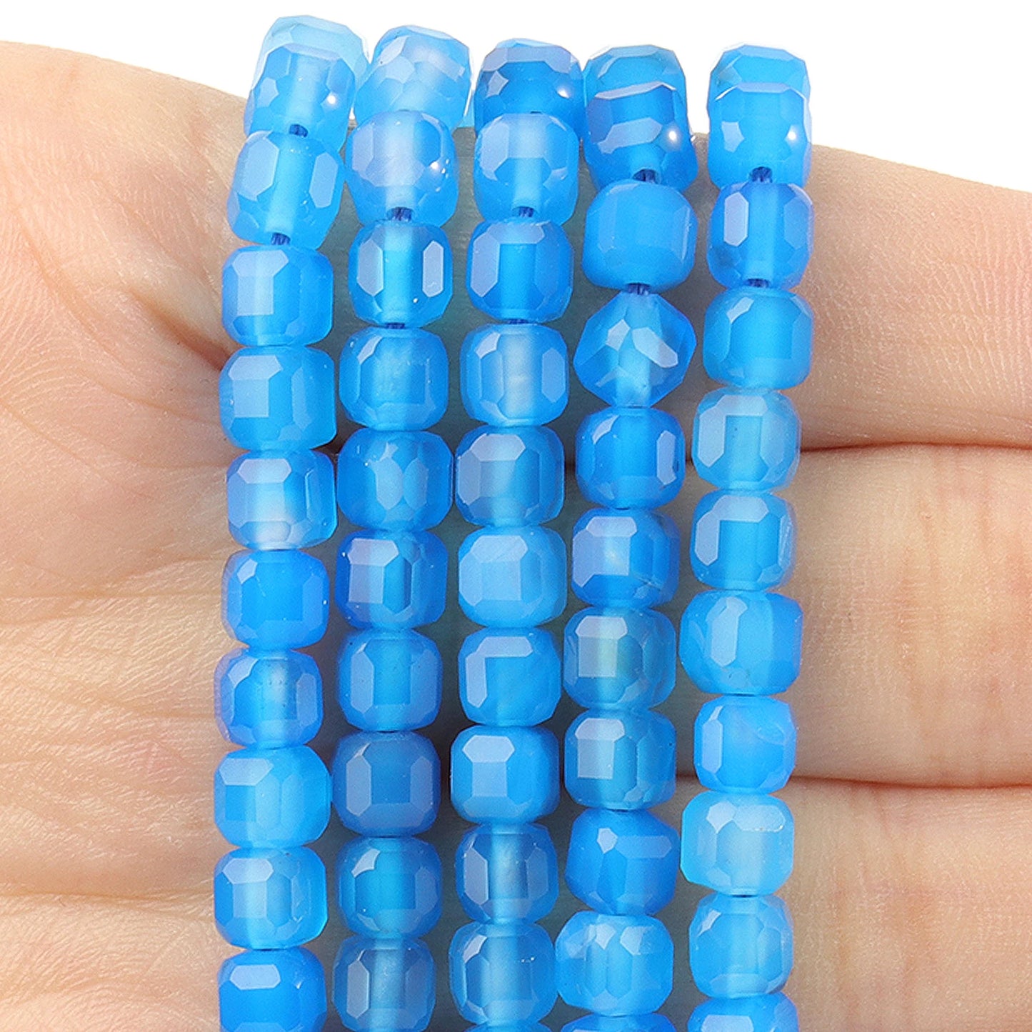 Faceted Natural Tourmaline 5mm Square Cube Shape Beads for Jewelry Making Diy Bracelet Necklace Beading Accessories