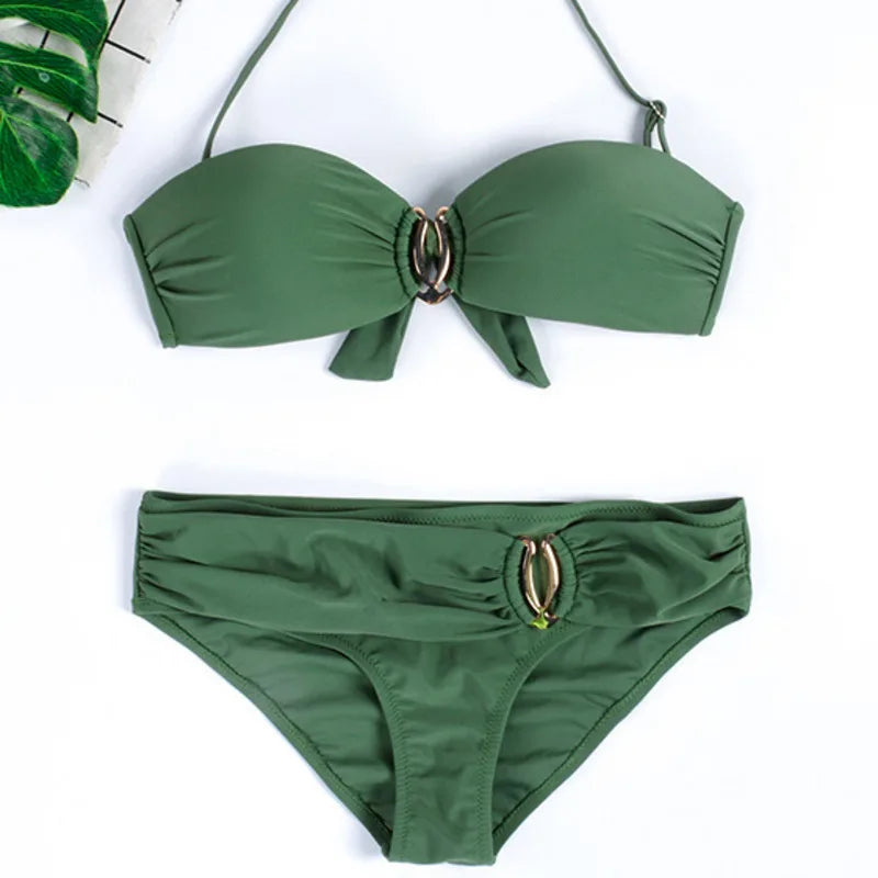 New Sexy Bikinis Swimsuits Women Swimwear Push Up For Female Beach Swimming Wear Bathing Suits Brazilian Bikini Set Pool Bather