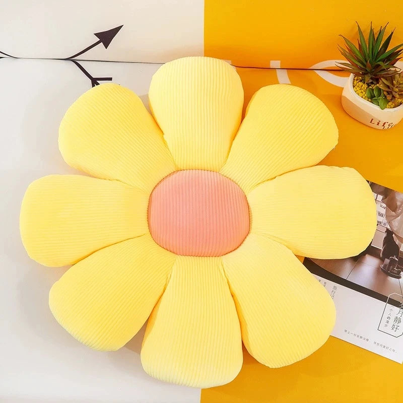 Sunflower Pillow, Daisy Seat Cushion, Flower Mat, Office Mat, Plush Toy Mat, Christmas Gift, Halloween, Thanksgiving Gift